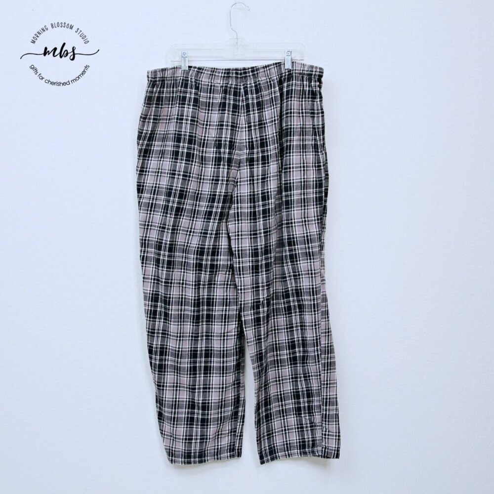 Pendleton Plaid High Drawstrings Cotton Pajama Pa… - image 3